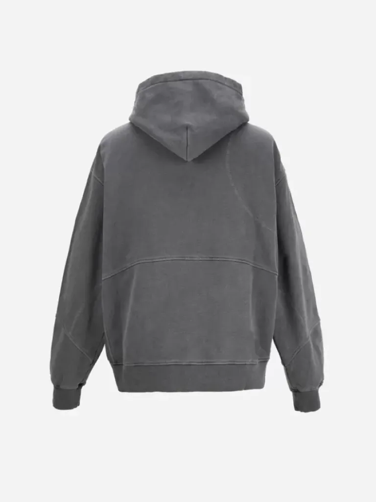 Men C2H4 002 - Cold-Dye Panelled Hoodie