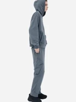 Men C2H4 002 - Cold-Dye Panelled Hoodie