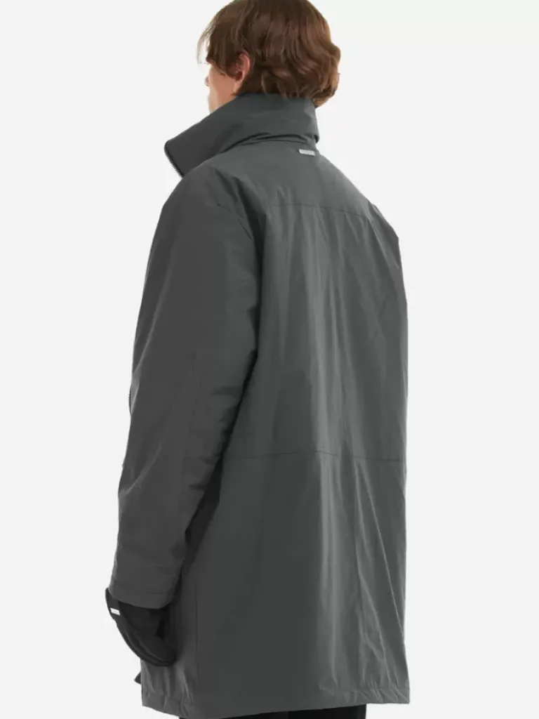 Men C2H4 006 - Continuous Zipper Quilted Coat