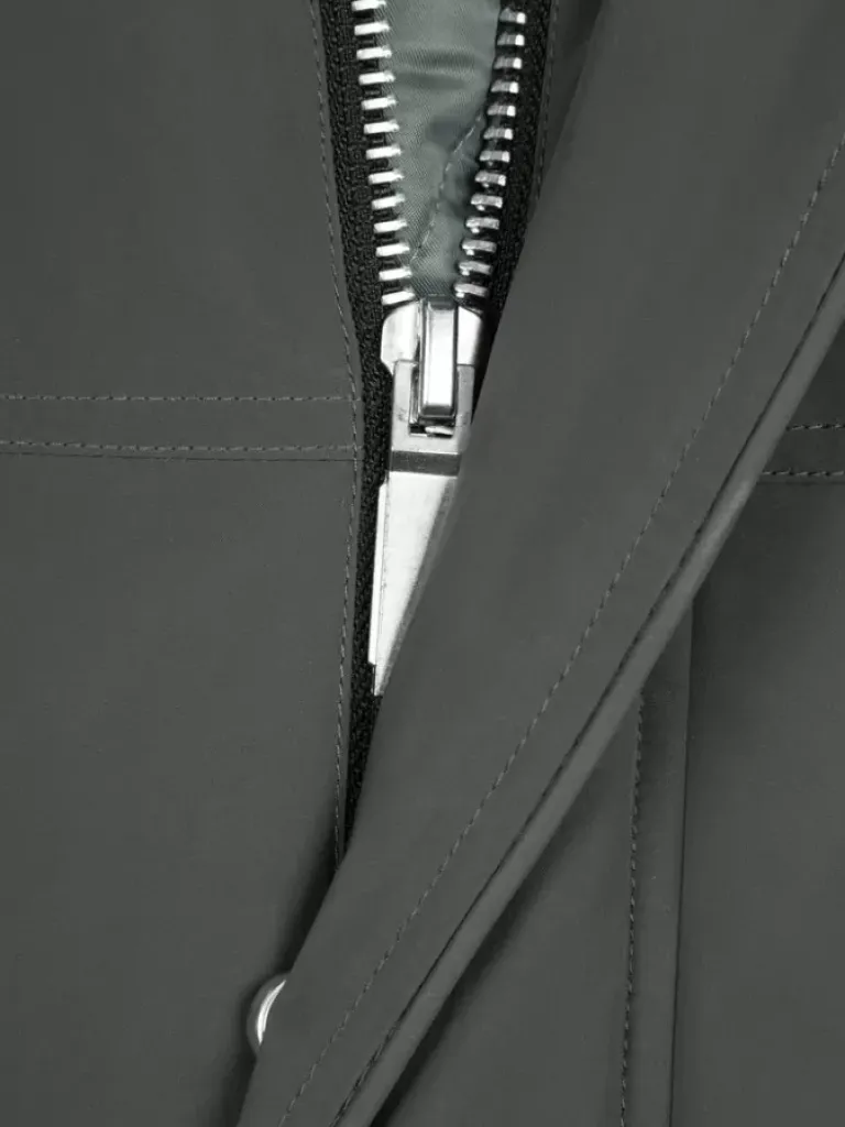 Men C2H4 006 - Continuous Zipper Quilted Coat