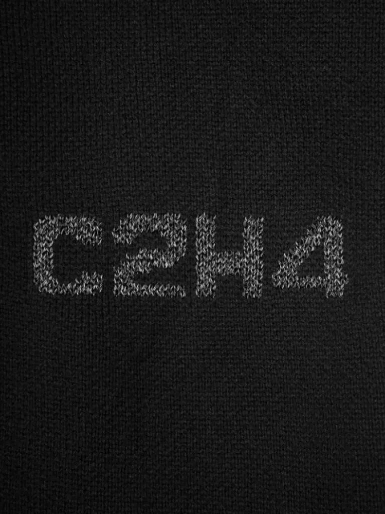 Men C2H4 005 - Contrast Raw Edge Sweater Hoodie