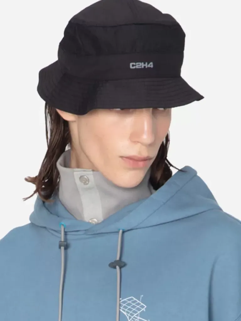Men C2H4 001 - Data Administrator Mesh Panelled Nylon Bucket Hat