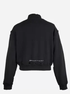 Women C2H4 003 - Distressed Inside-Out Badged Crewneck