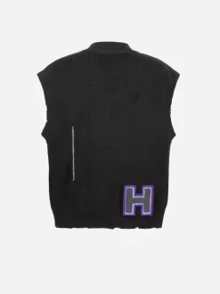 Men C2H4 006 - Distressed Knit Vest
