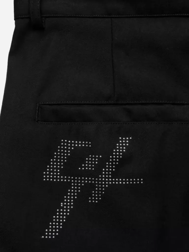 Men C2H4 003 - Distressed Layered Sequin Tailored Shorts