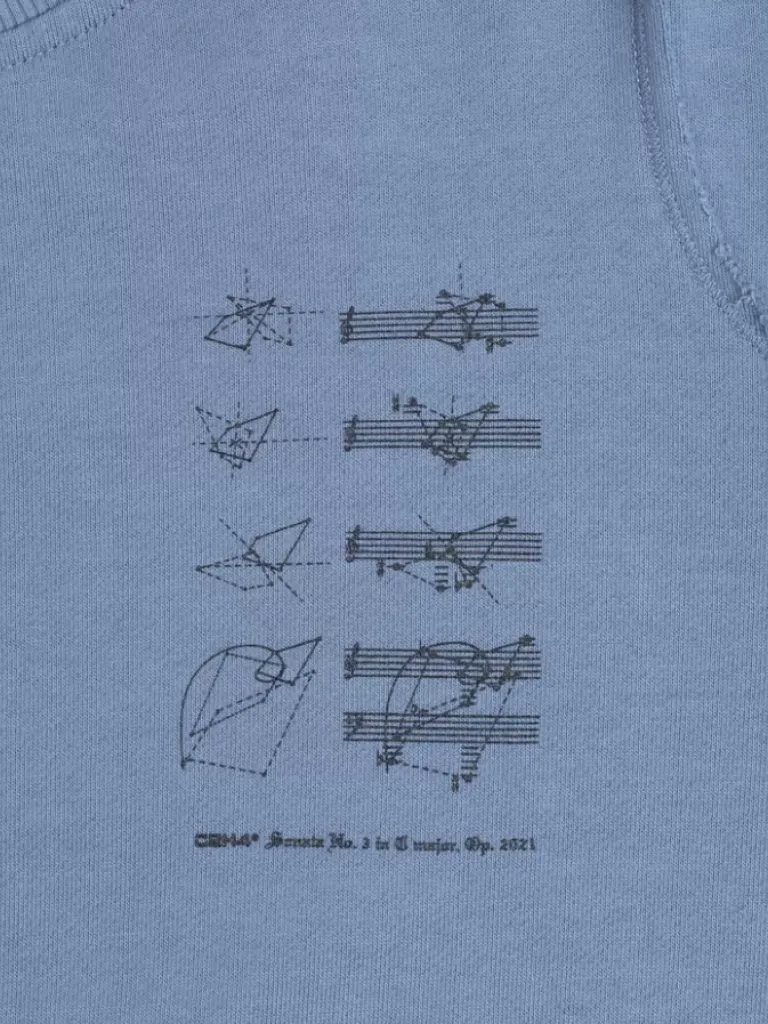 Men C2H4 003 - Distressed Panelled Crewneck