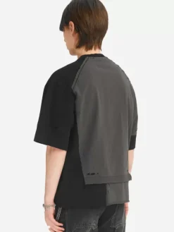 Men C2H4 005 - Distressed Panelled Vagrant T-Shirt