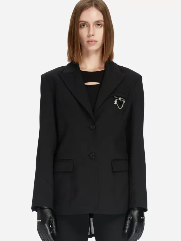 Women C2H4 005 - Double Layered Arch Tailored Jacket