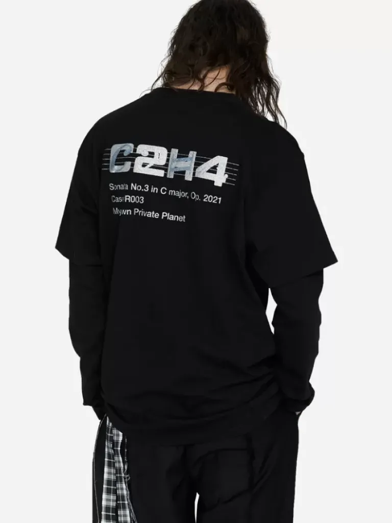 Men C2H4 003 - Double Layer Long-Sleeve T-Shirt