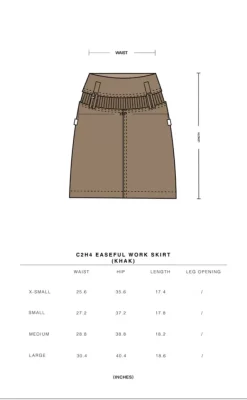Women C2H4 007 - Easeful Work Skirt