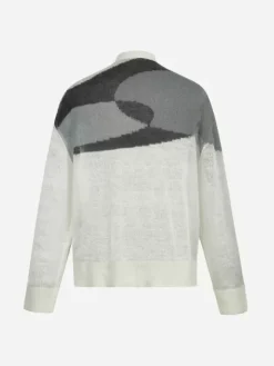 Men C2H4 005 - Ellipse Panelled Mohair Sweater