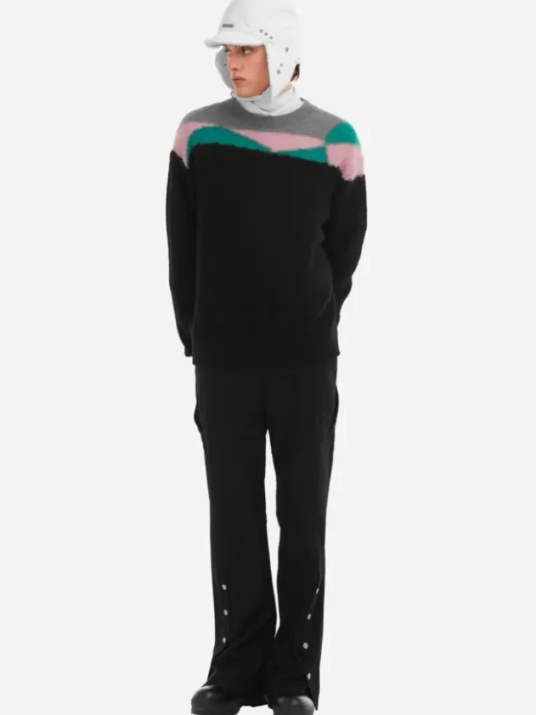 Men C2H4 006 - Ellipse Panelled Mohair Sweater