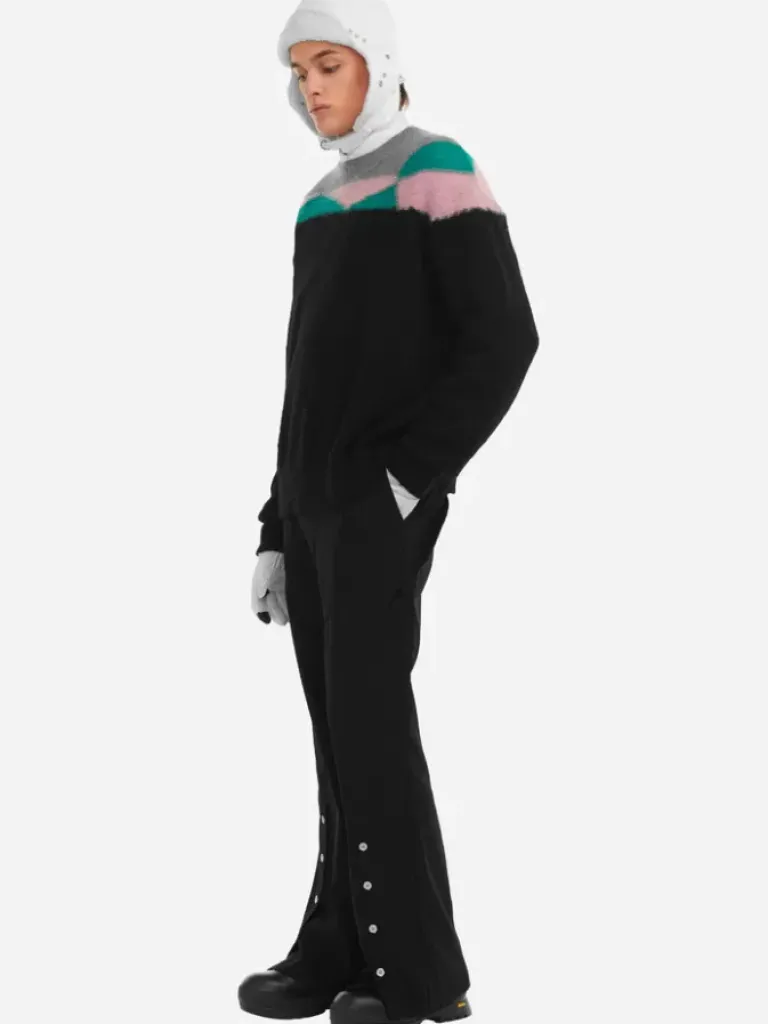 Men C2H4 006 - Ellipse Panelled Mohair Sweater