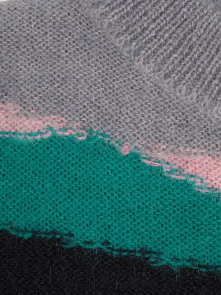 Men C2H4 006 - Ellipse Panelled Mohair Sweater