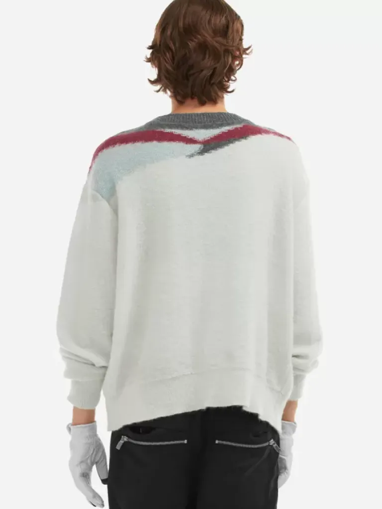 Men C2H4 006 - Ellipse Panelled Mohair Sweater