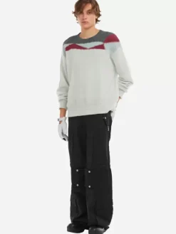 Men C2H4 006 - Ellipse Panelled Mohair Sweater