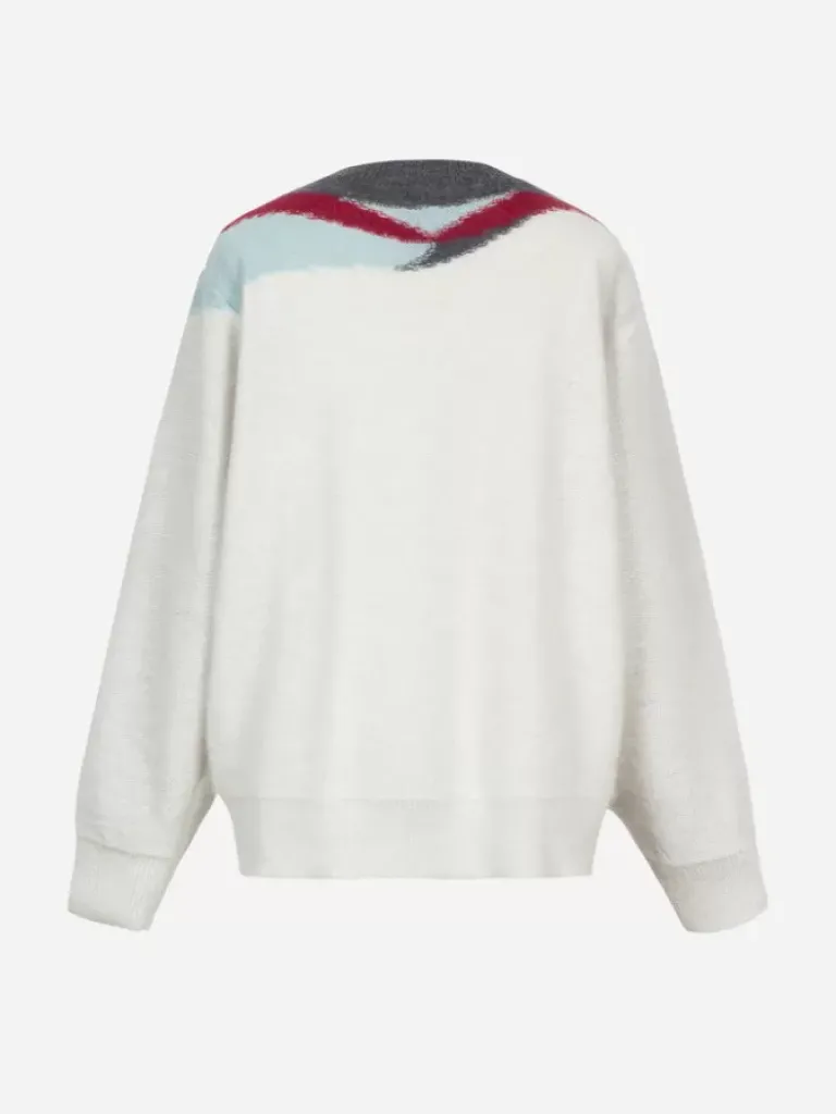Men C2H4 006 - Ellipse Panelled Mohair Sweater