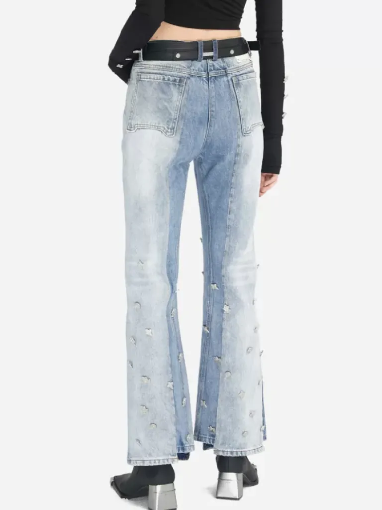 Women C2H4 005 - Emblem Button Jeans
