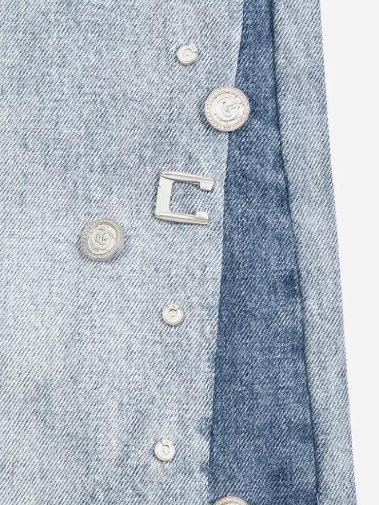 Women C2H4 005 - Emblem Button Jeans