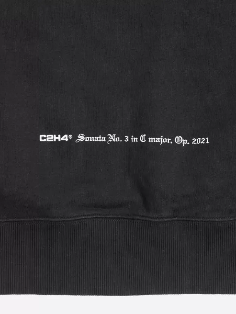 Men C2H4 003 - Grunge Guitar Print Hoodie