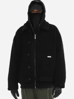Men C2H4 006 - Handprint Padded Fleece Jacket