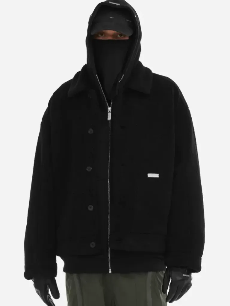 Men C2H4 006 - Handprint Padded Fleece Jacket