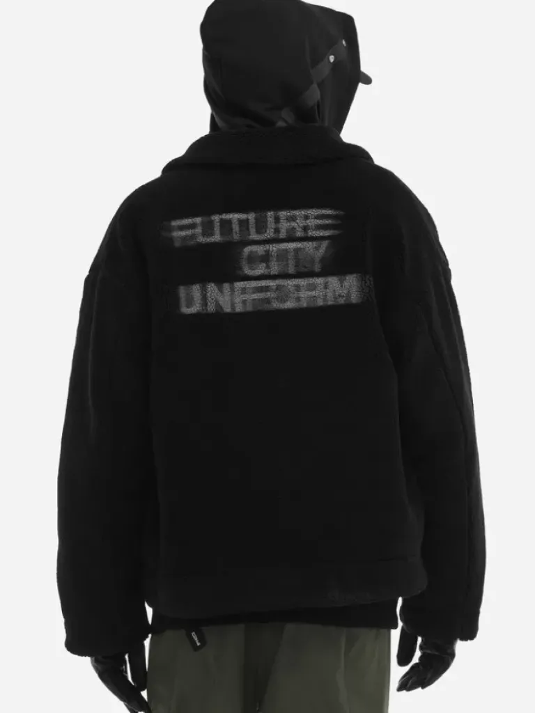 Men C2H4 006 - Handprint Padded Fleece Jacket