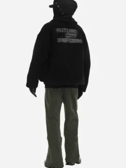 Men C2H4 006 - Handprint Padded Fleece Jacket