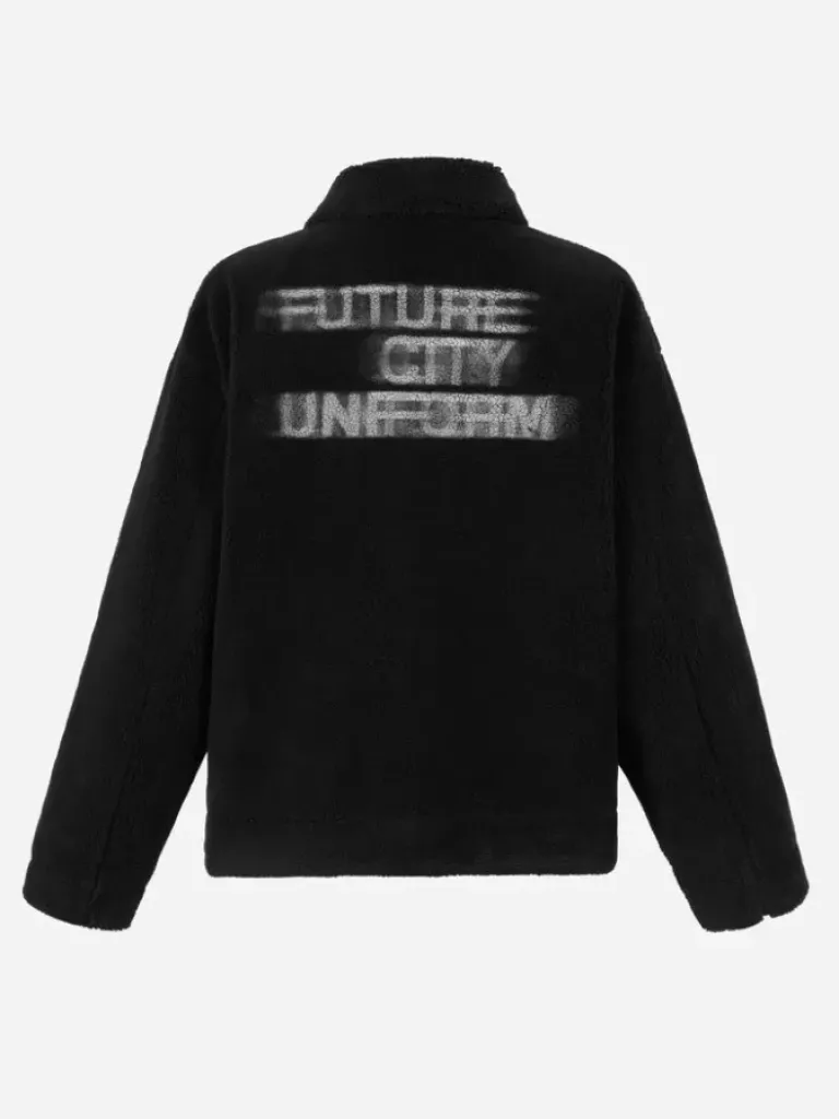 Men C2H4 006 - Handprint Padded Fleece Jacket