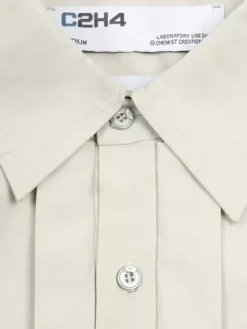 Men C2H4 006 - Intervein Layered Short-Sleeve Shirt