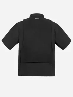 Men C2H4 006 - Intervein Layered Short-Sleeve Shirt