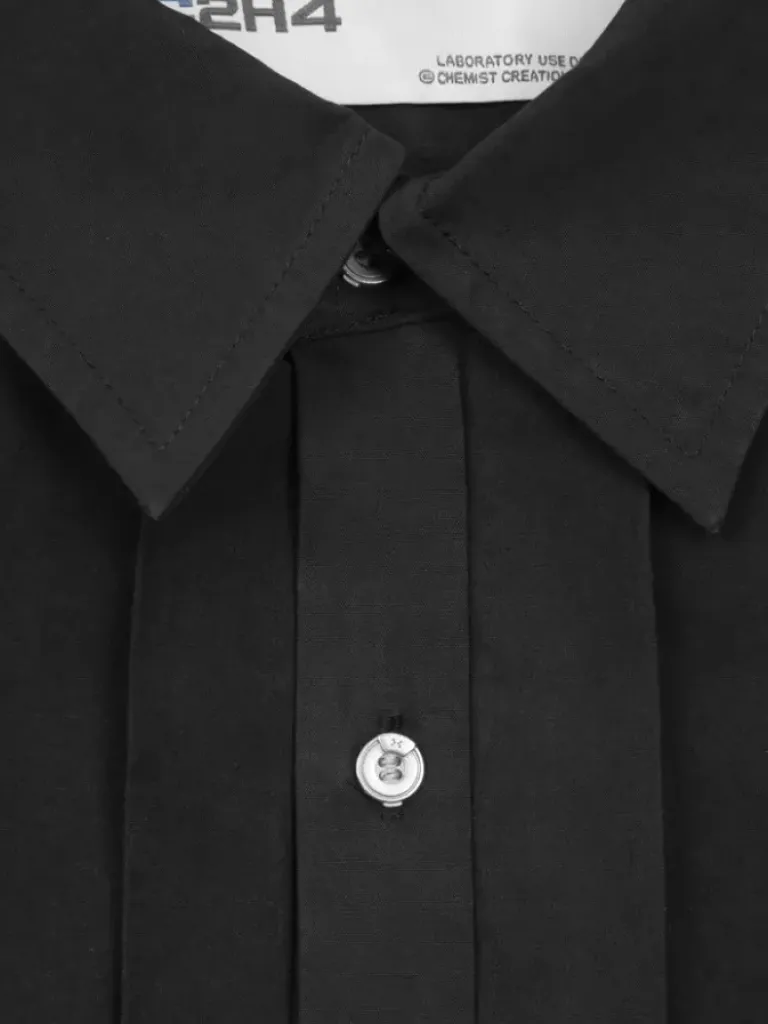 Men C2H4 006 - Intervein Layered Short-Sleeve Shirt