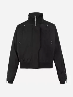 Women C2H4 002 - Intervein Panelled Double Collar Jacket