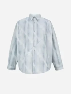 Men C2H4 002 - Intervein Panelled Shirt