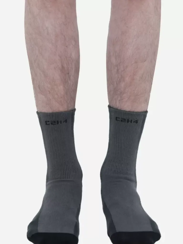 Men C2H4 002 - Intervein Panelled Socks