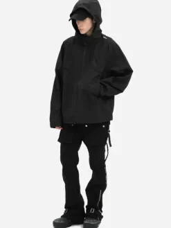 Men C2H4 004 - Intervein Panelled Windbreaker