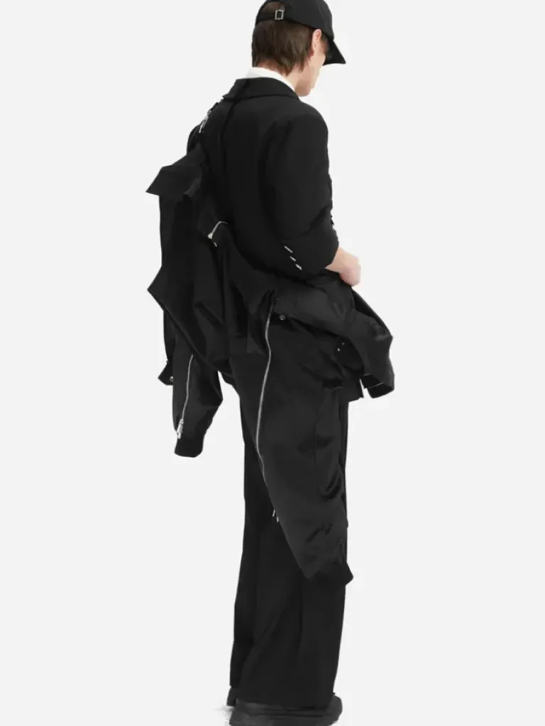 Men C2H4 005 - Intervein Zipper Bomber Jacket
