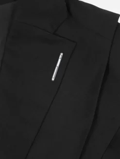 Women C2H4 004 - Layered Arc Cutting Tailored Jacket