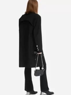 Women C2H4 005 - Layered Cut Out Tailored Coat