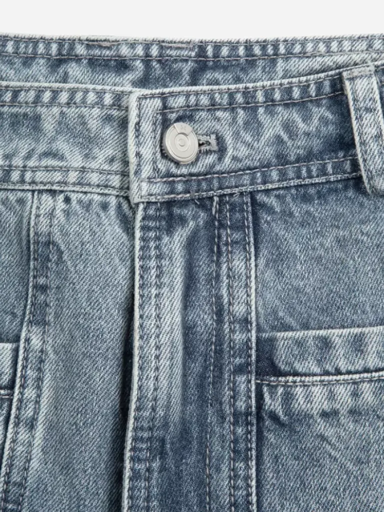 Women C2H4 005 - Layering Paneled Cut-Out Jeans