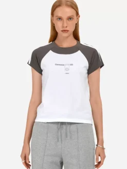 Women C2H4 007 - Leisure Basic Paneled T-Shirt