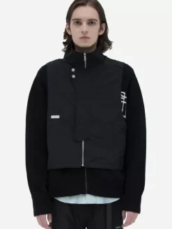 Men C2H4 002 - Memory Nylon Layered Sweater