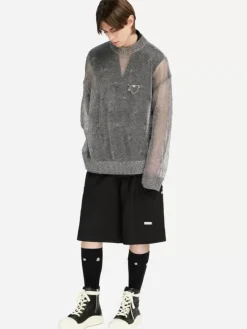 Men C2H4 005 - Metallic Fusion Knit Sweater