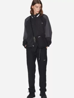 Men C2H4 001 - Mtro Panelled Half Zip Windbreaker