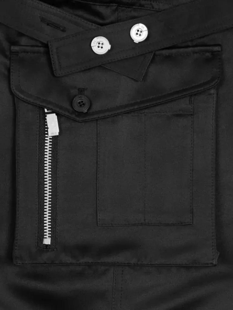 Women C2H4 006 - Multi-Pockets Flared Cargo Pants