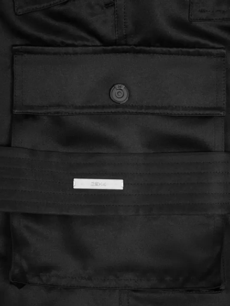 Women C2H4 006 - Multi-Pockets Flared Cargo Pants