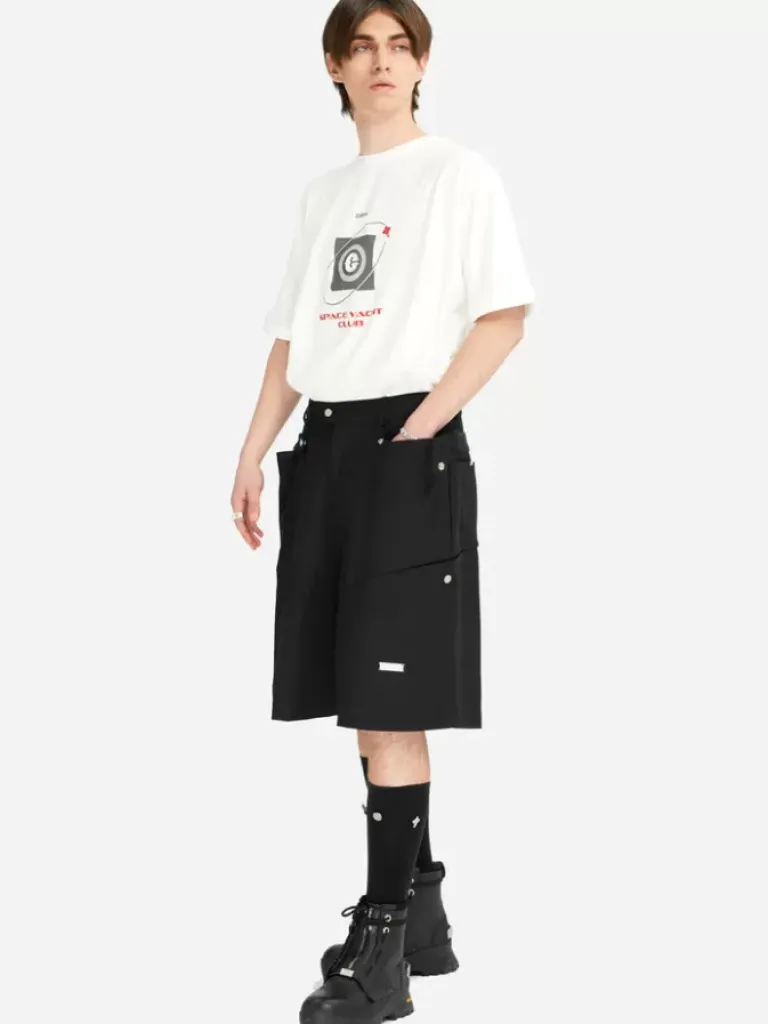Men C2H4 005 - Multi Pockets Wide-Leg Shorts