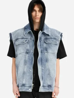 Men C2H4 005 - Oversizing Deformable Denim Vest