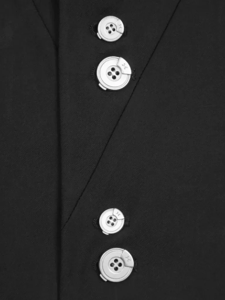 Men C2H4 006 - Paneled Splicing Tailored Jacket