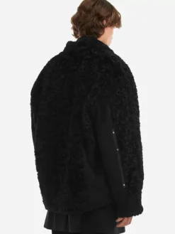 Men C2H4 006 - Panelled Berber Fleece Coat
